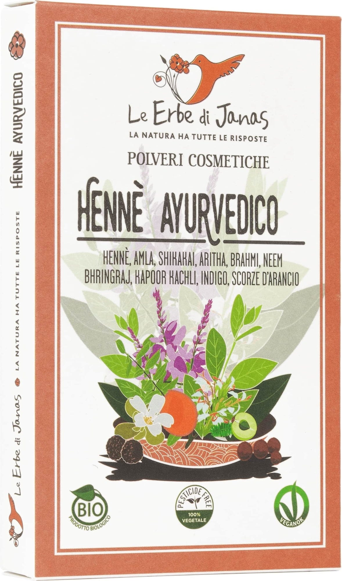 Le Erbe di Janas  Ayurvedisches Henna, 100 g