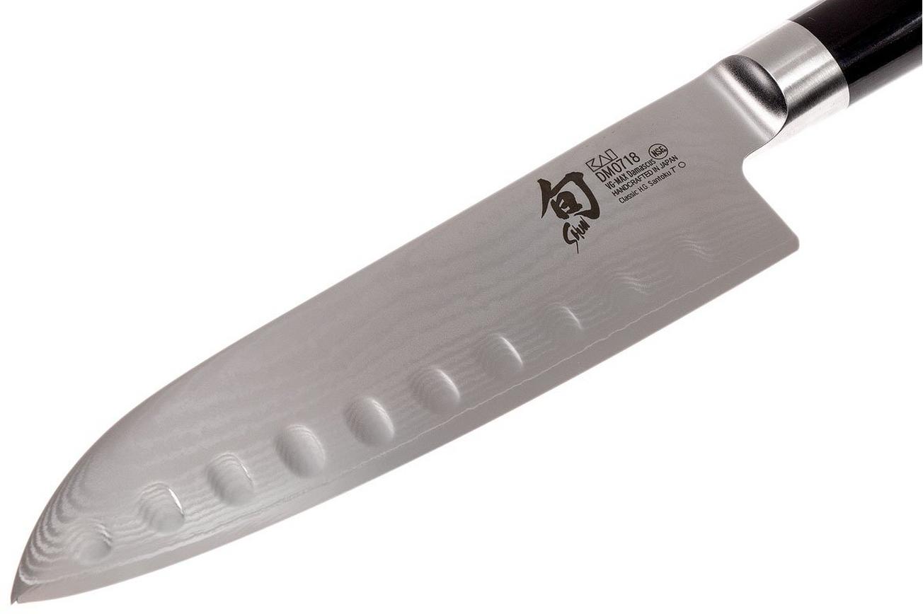 Kai Shun Santoku mes met groeven 18 cm