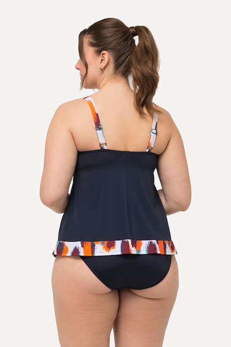 Tankini, Fleckenmuster, Softcups, Träger verstellbar