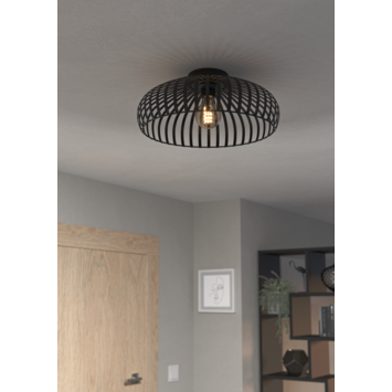 Eglo plafondlamp Mogano-3 Ø 40 cm zwart