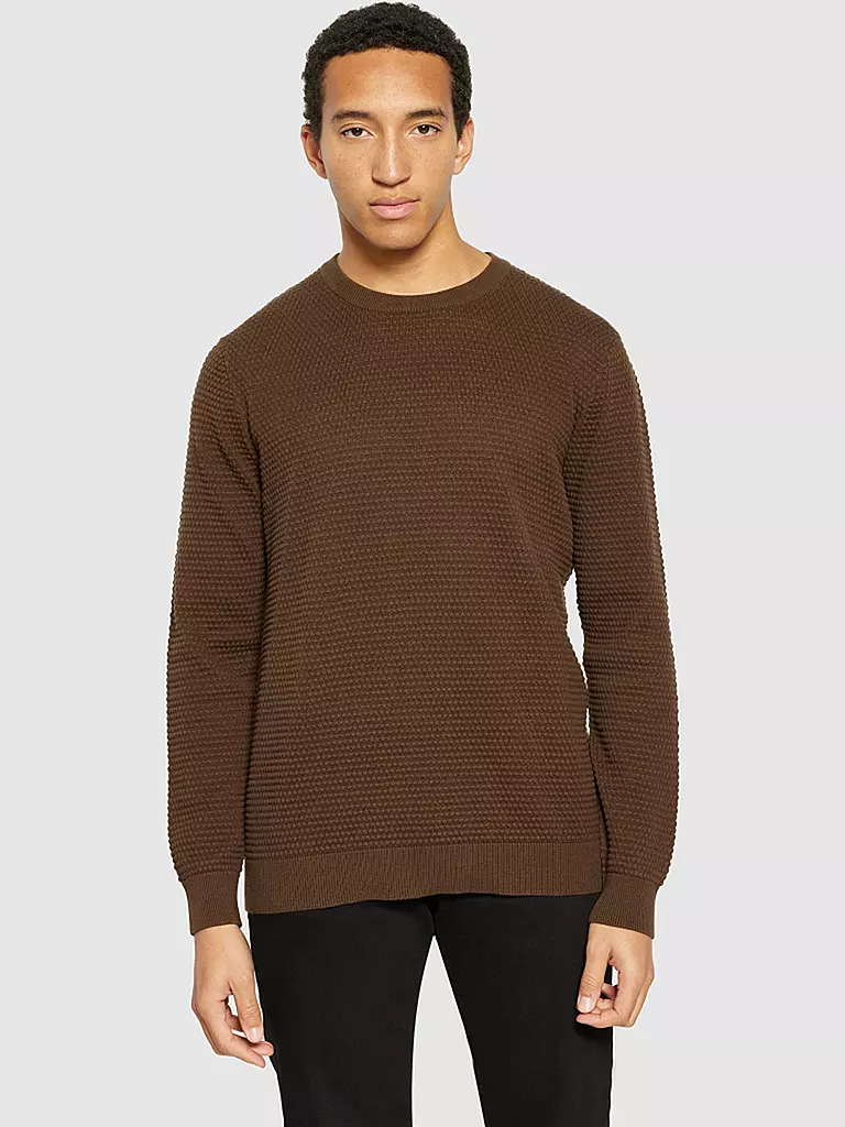 KNOWLEDGE COTTON APPAREL Pullover VAGN braun