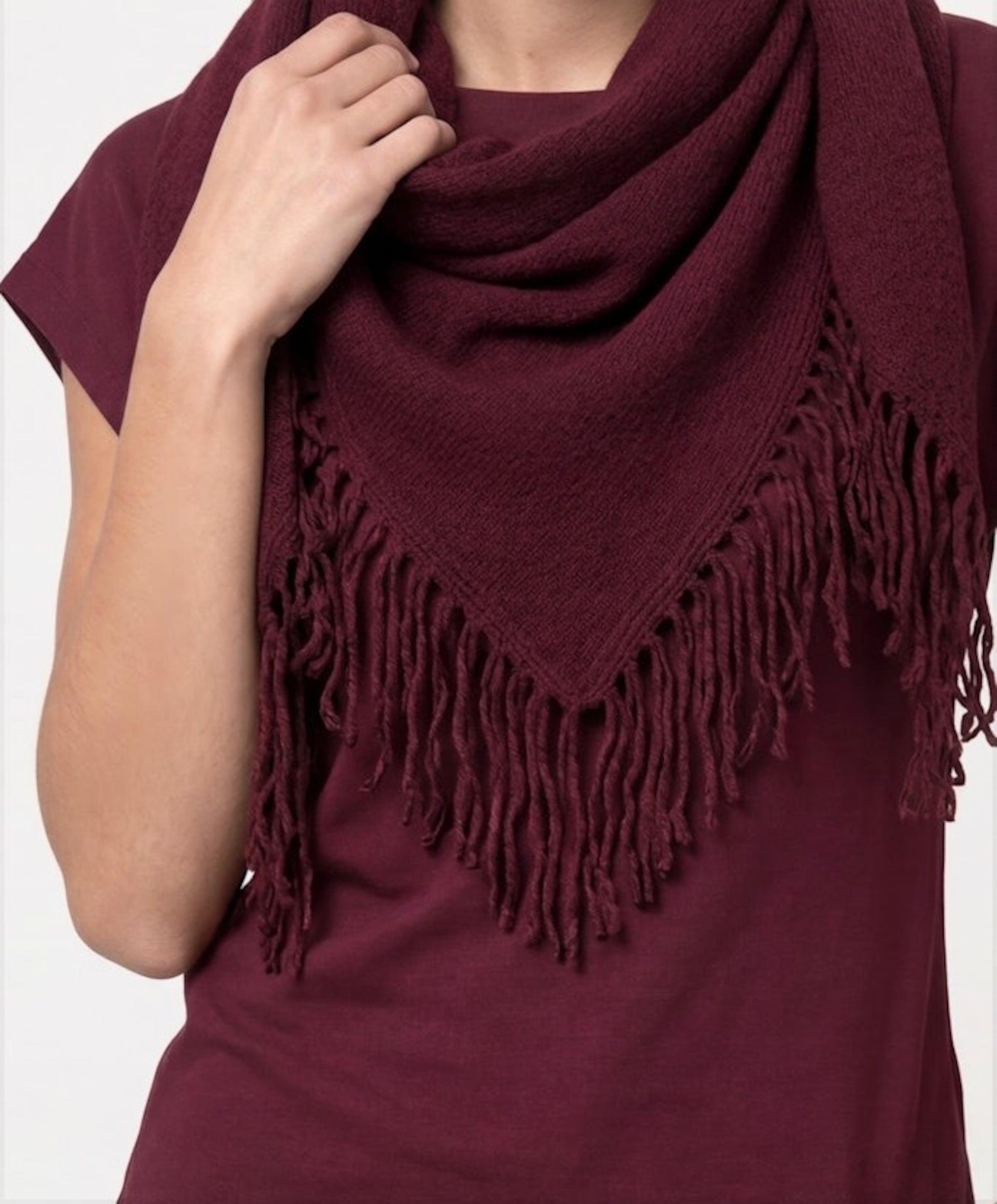 Monari Dames sjaal bordeaux