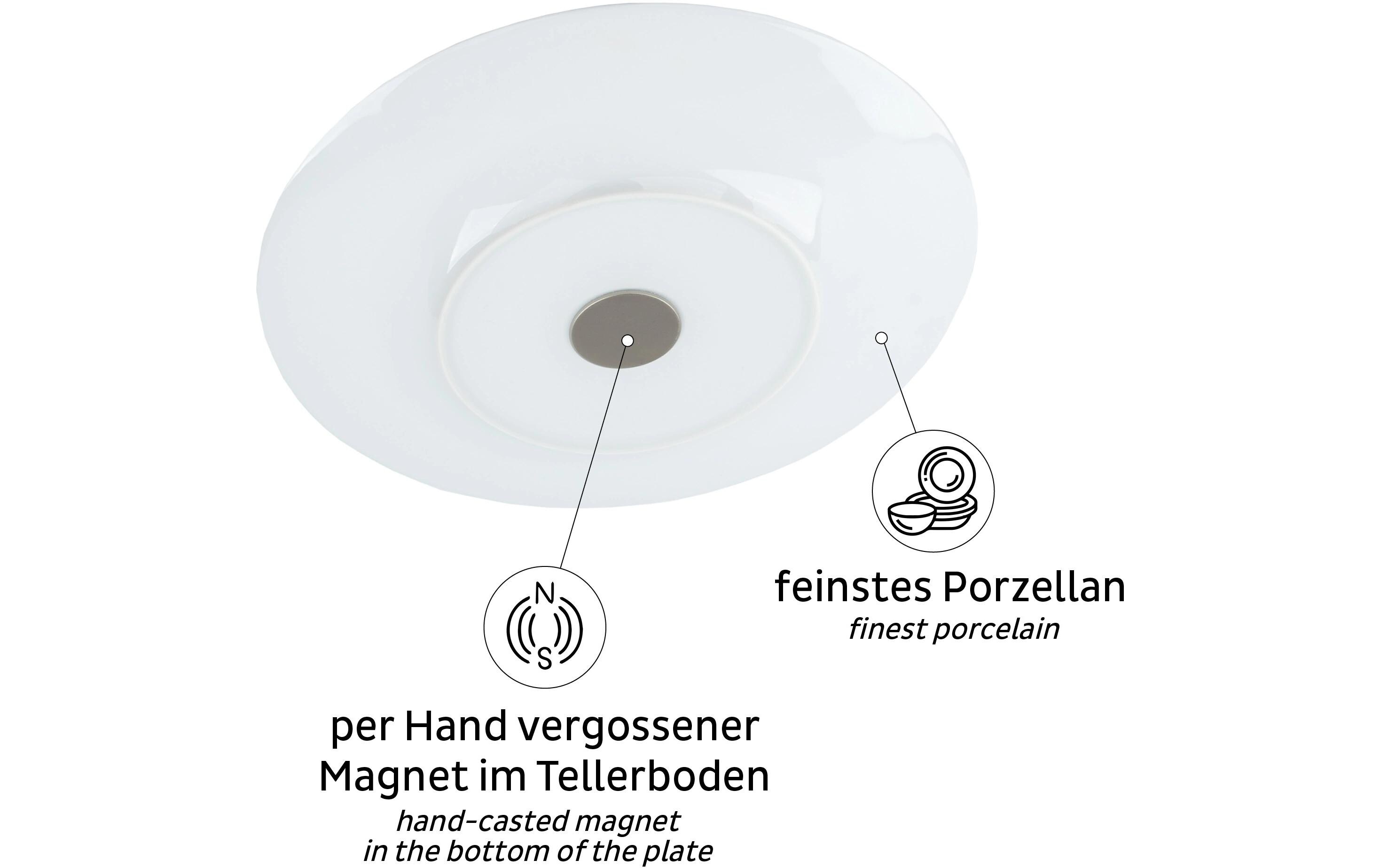 Magnet-Frühstücksteller BeigeOutdoor Porzellanteller