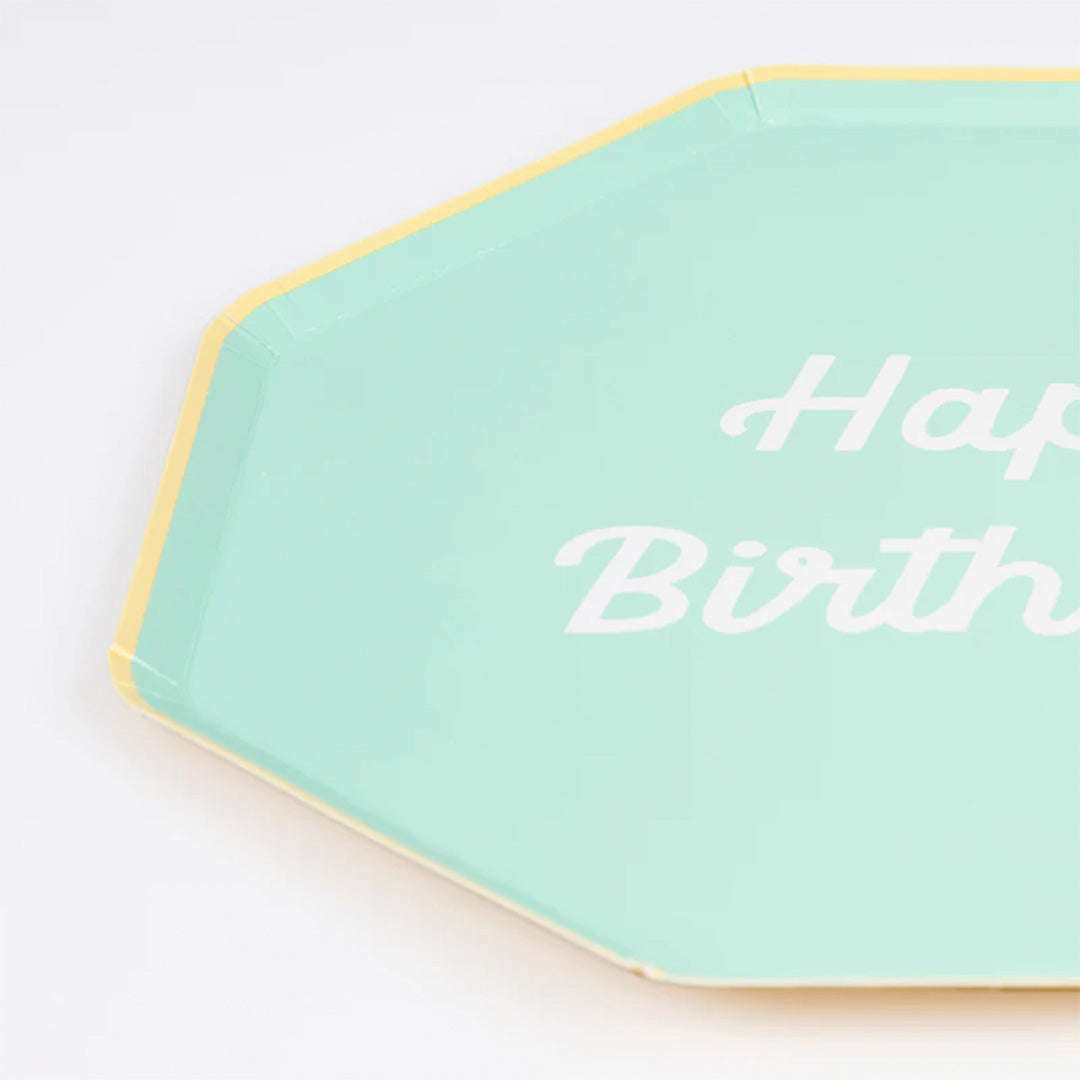 Meri meri borden happy birthday - small - 8st