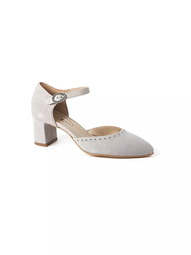 DIRNDL & BUA Trachtenschuhe - Pumps grau