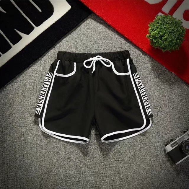 Wescosso - Sweatshorts met trekkoord en letters