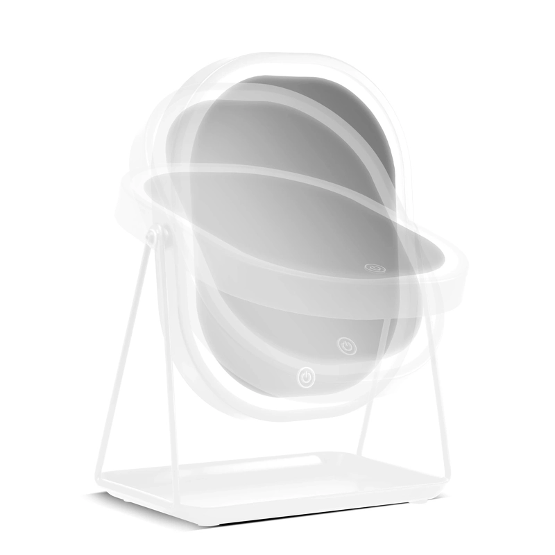 Gillian Jones Makeup Table Mirror LED-Light & Tray - White 10212-90