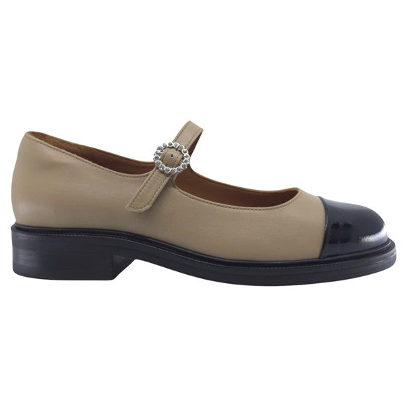 Mary Jane Loafers, kvinder, beige