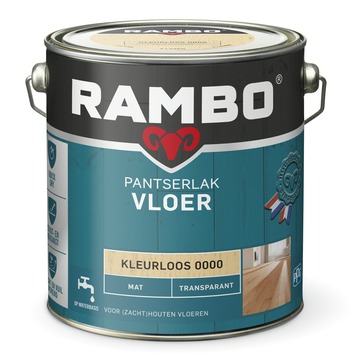 Rambo Pantserlak vloer mat transparant kleurloos 2,5 liter