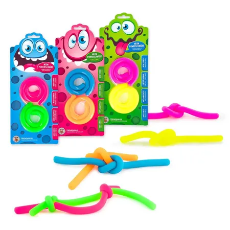 Trendhaus LITTLE MONSTER Powerschnüre Neon 2er-Set, 1 Stück, 3-fach sortiert