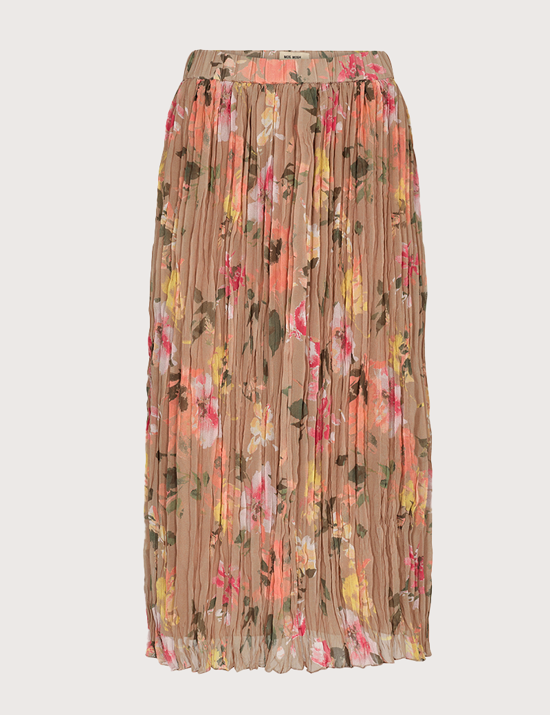 MOS MOSH JUPE LONGUE GITTA MOTIF CAMEL