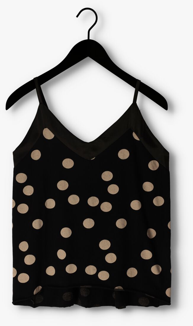10DAYS zwarte 10days top strappy top polka dot