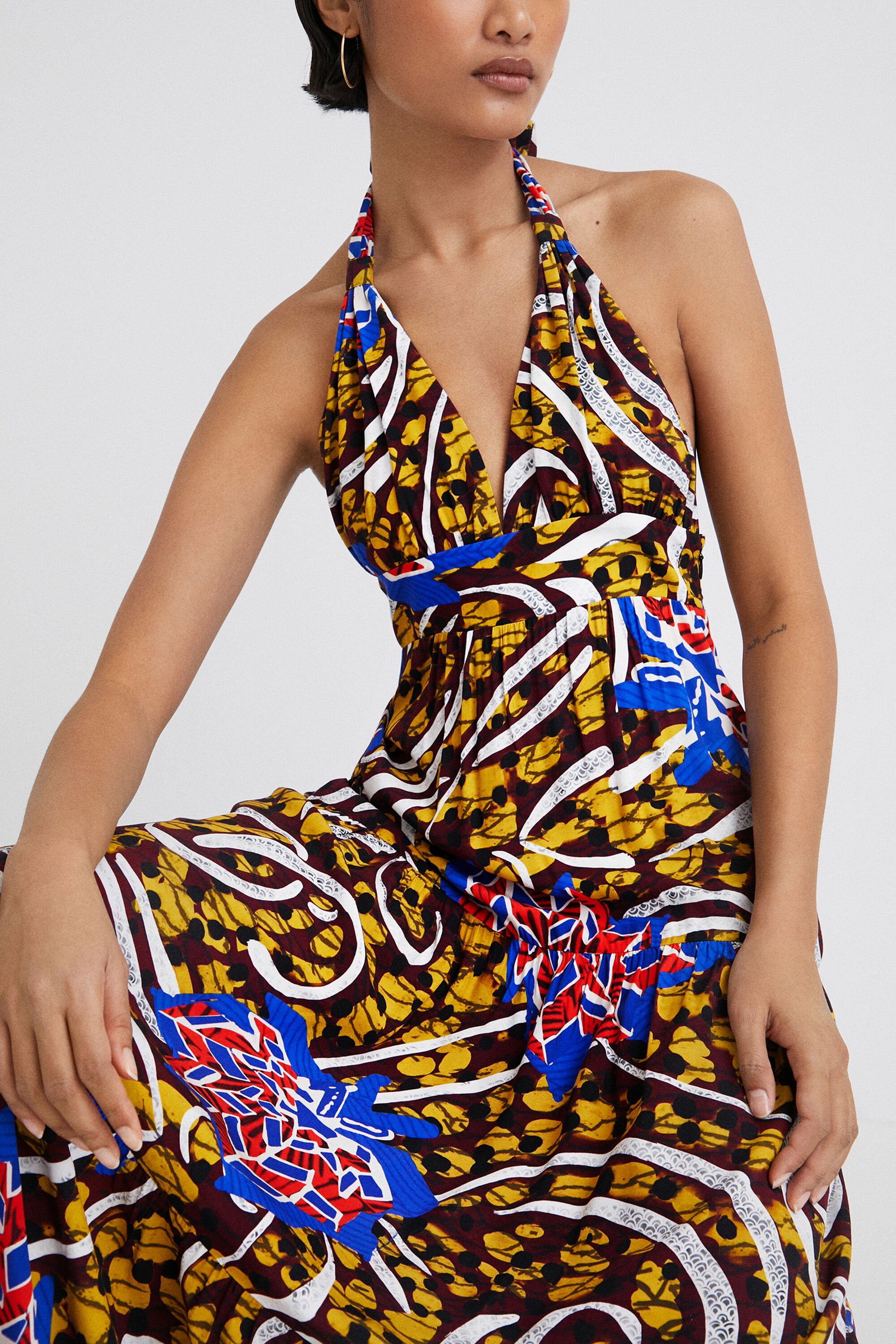 Robe longue dos nu Stella Jean