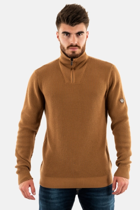 Pull hiver Benson & Cherry fanion beige