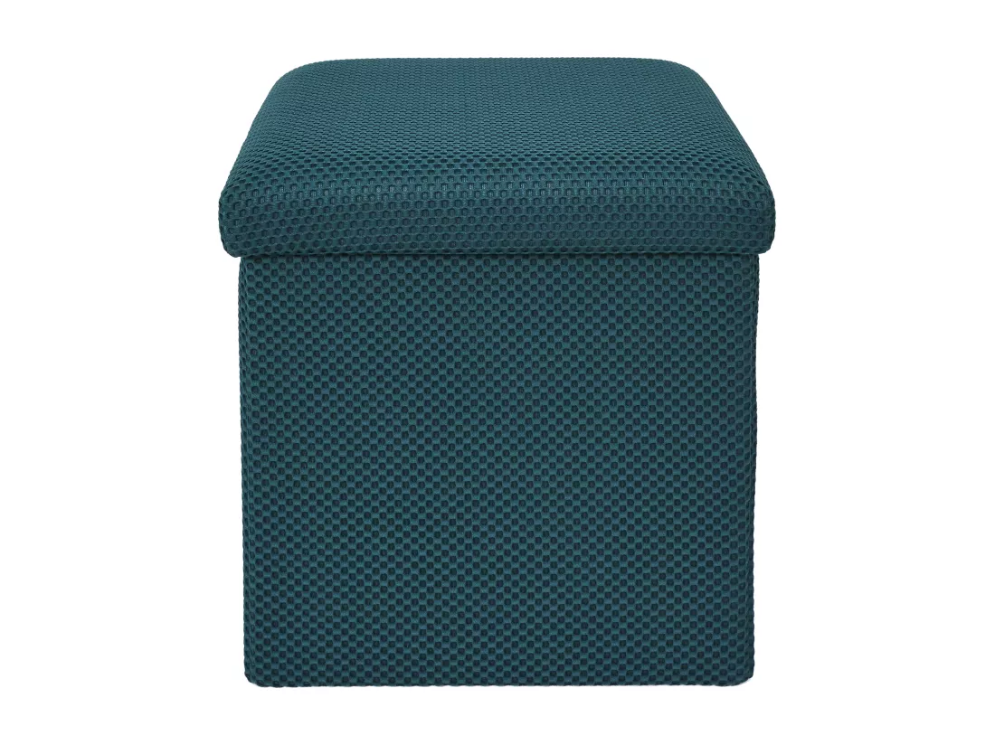 Coffre Pouf Pliable Atome Bleu