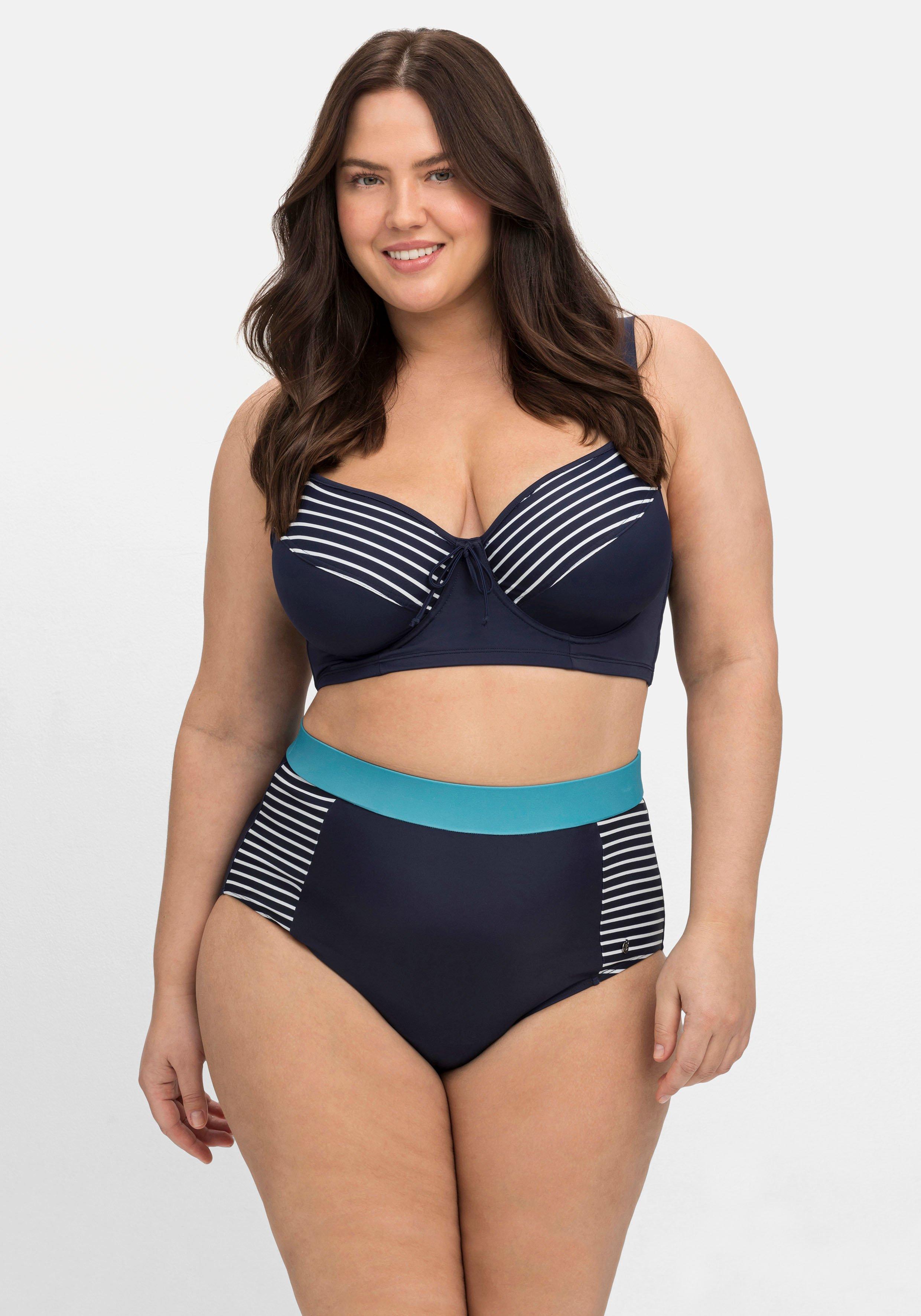 Bikinihose in hohem Schnitt, mit Shaping-Einsatz