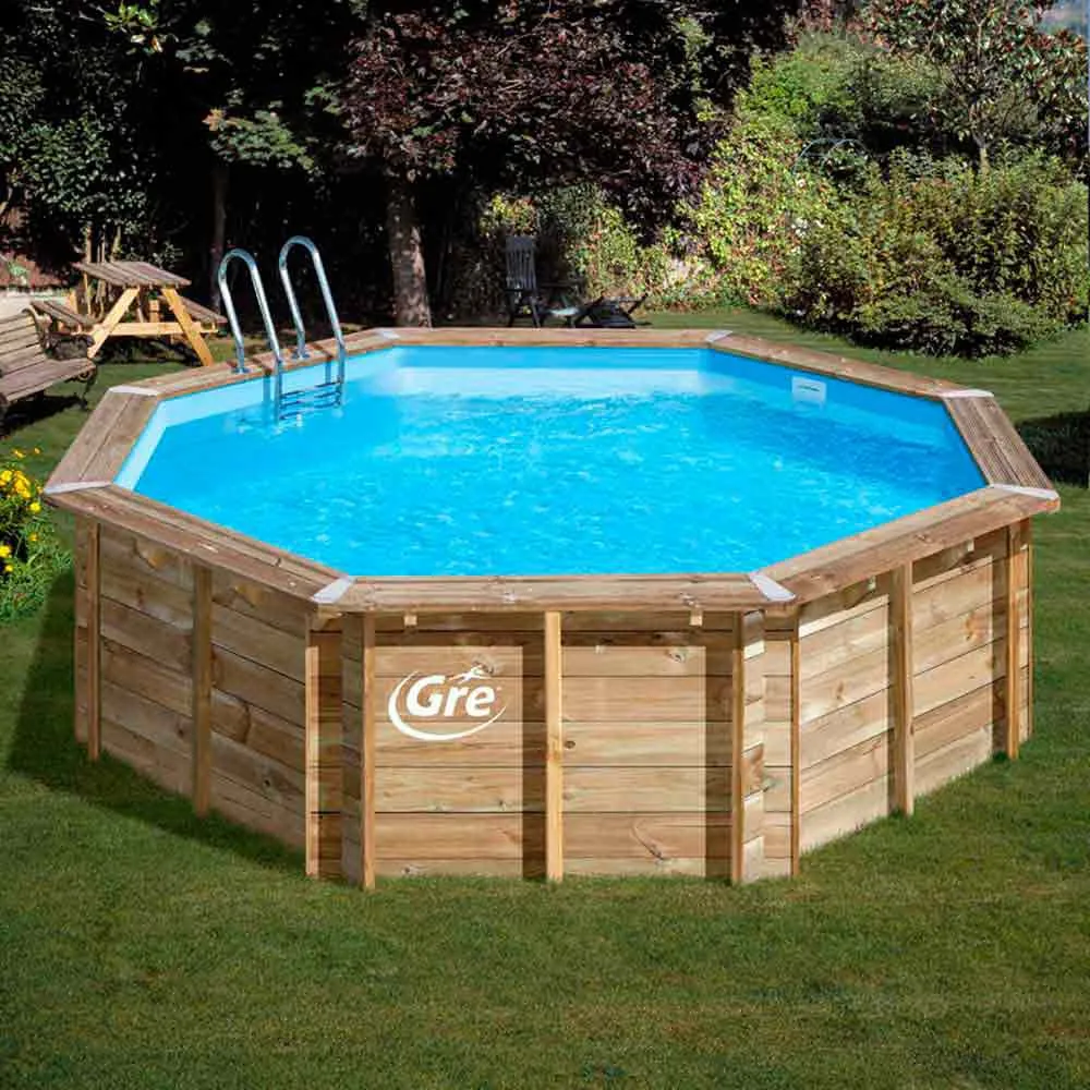 Gre pools Violette 2 Wood runder Pool 500x127 cm