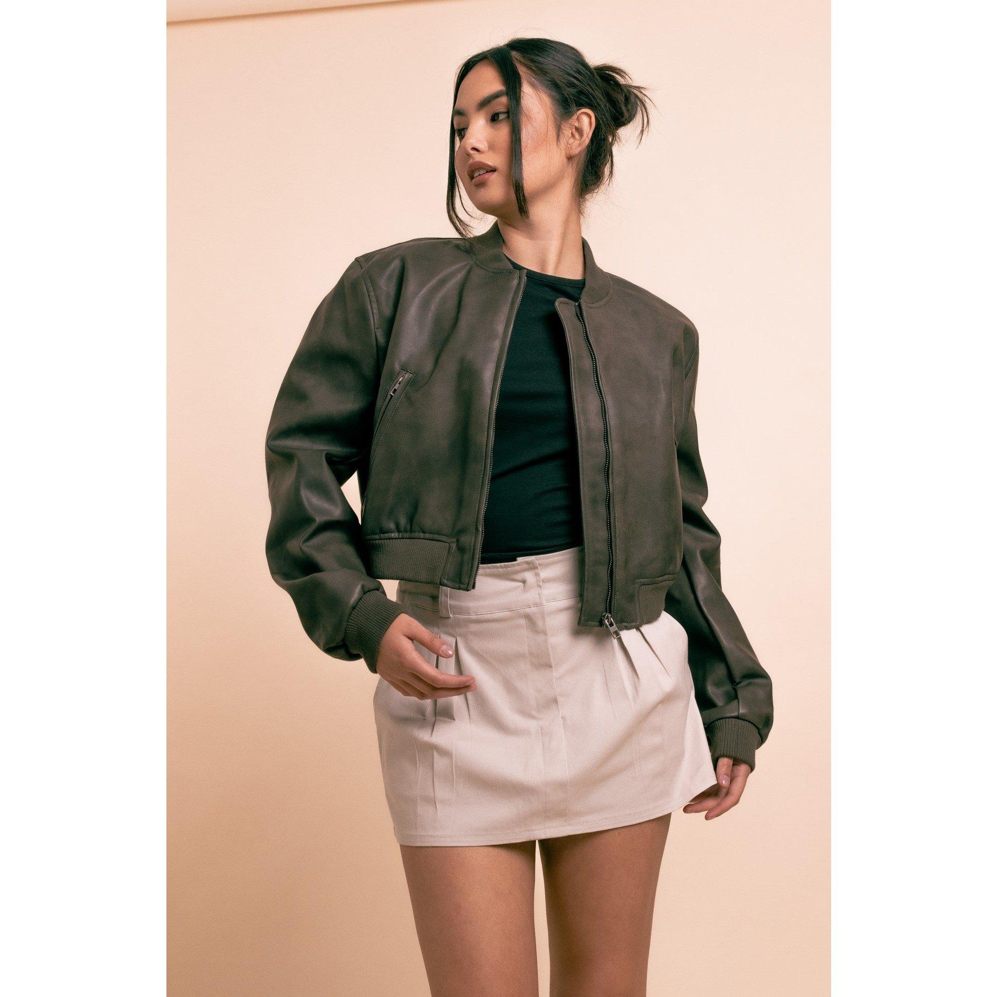 Daisy Street Vintage Bomber Jacket