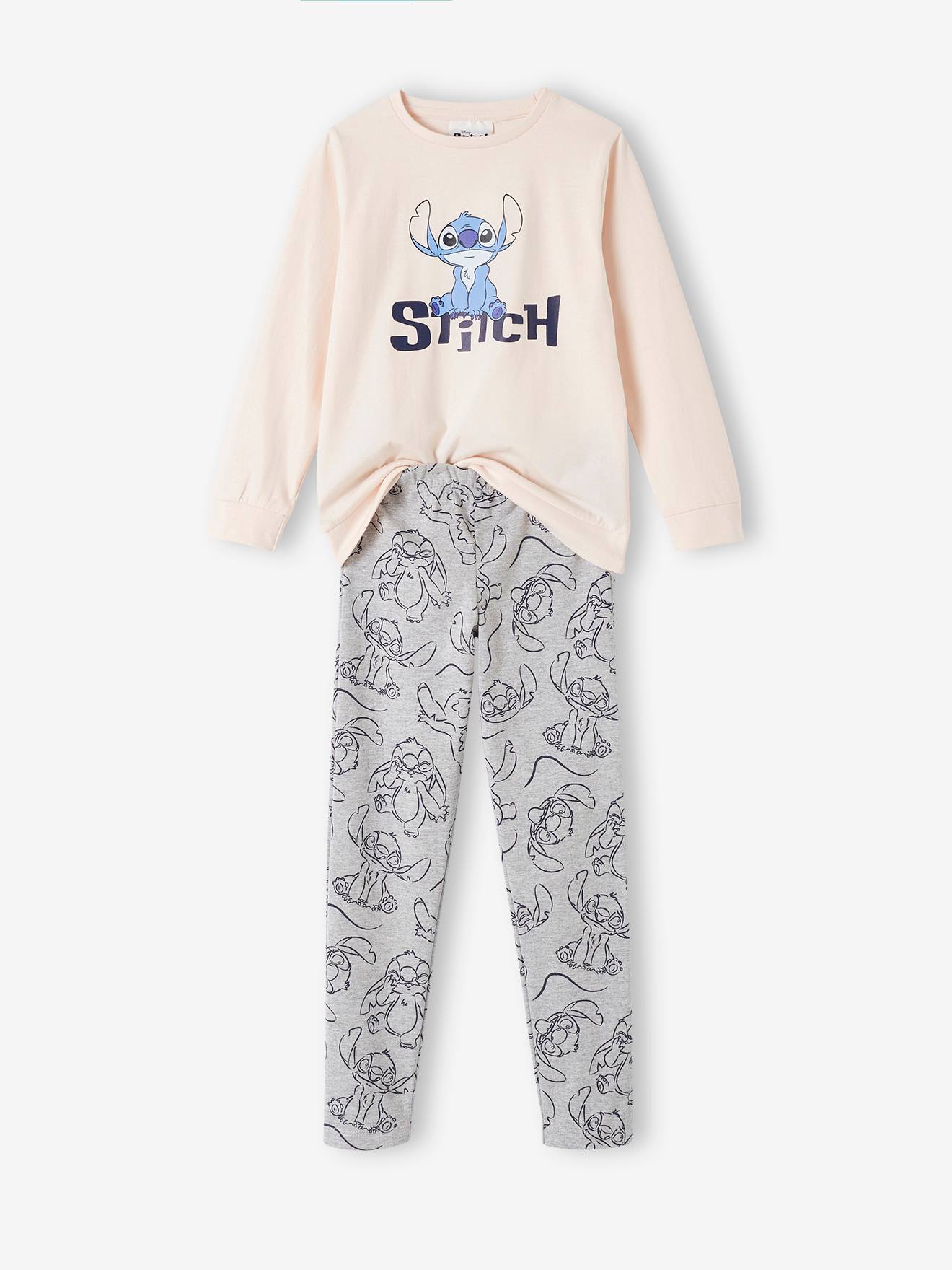 Pijama DS® Stitch para meninas, rosa claro