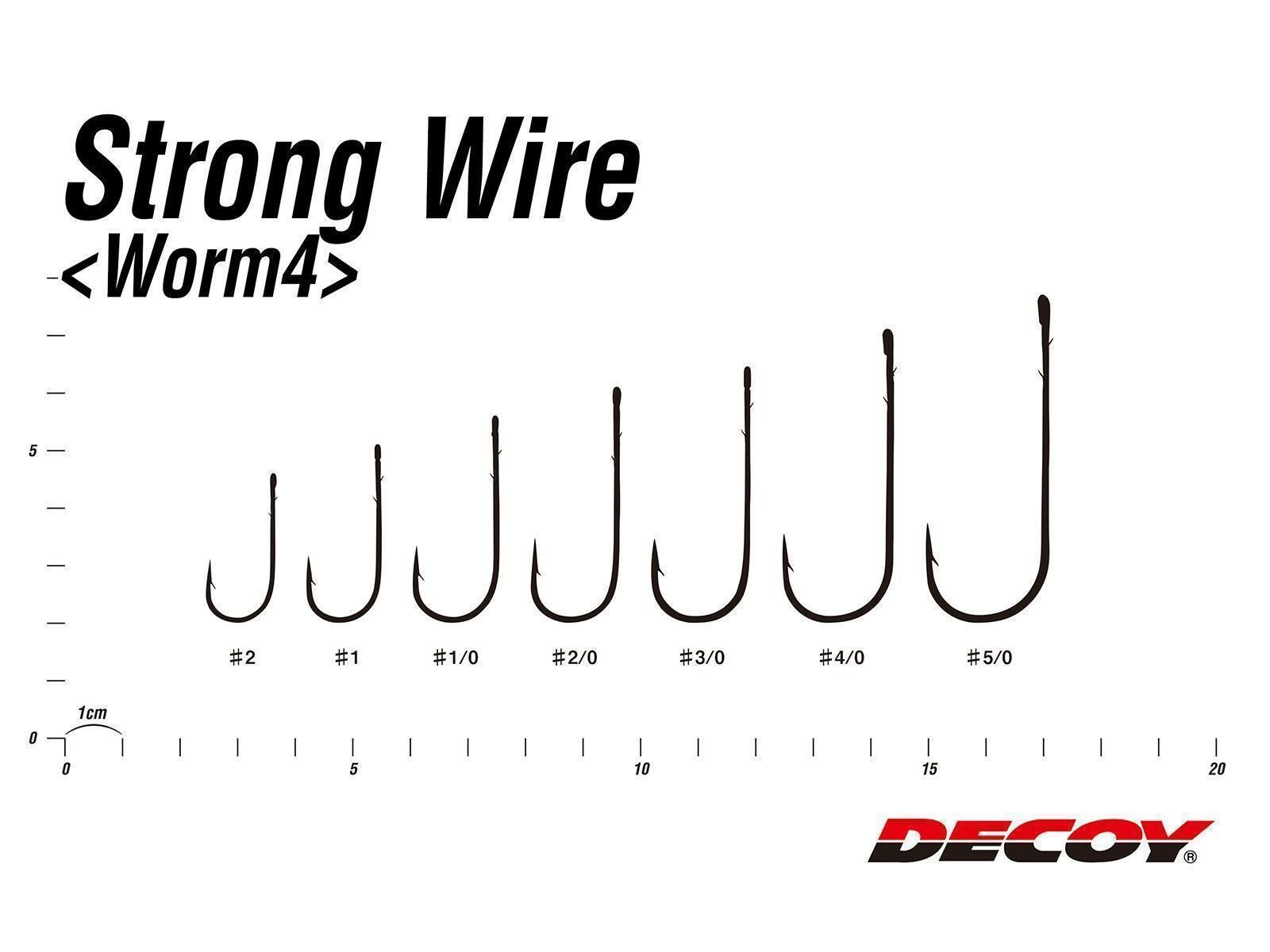 Strong Wire Hook Worm4 - Gr. 1(DECOY)