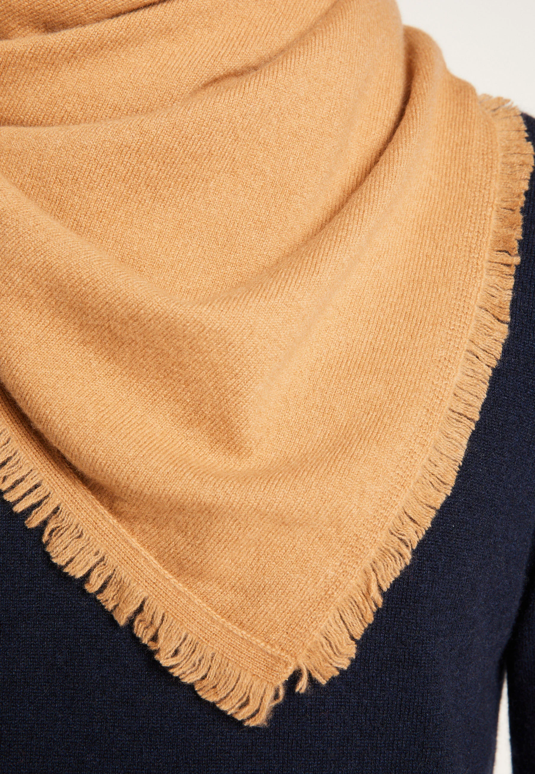 LOUAH24 - Foulard unisexe en cachemire | Marron