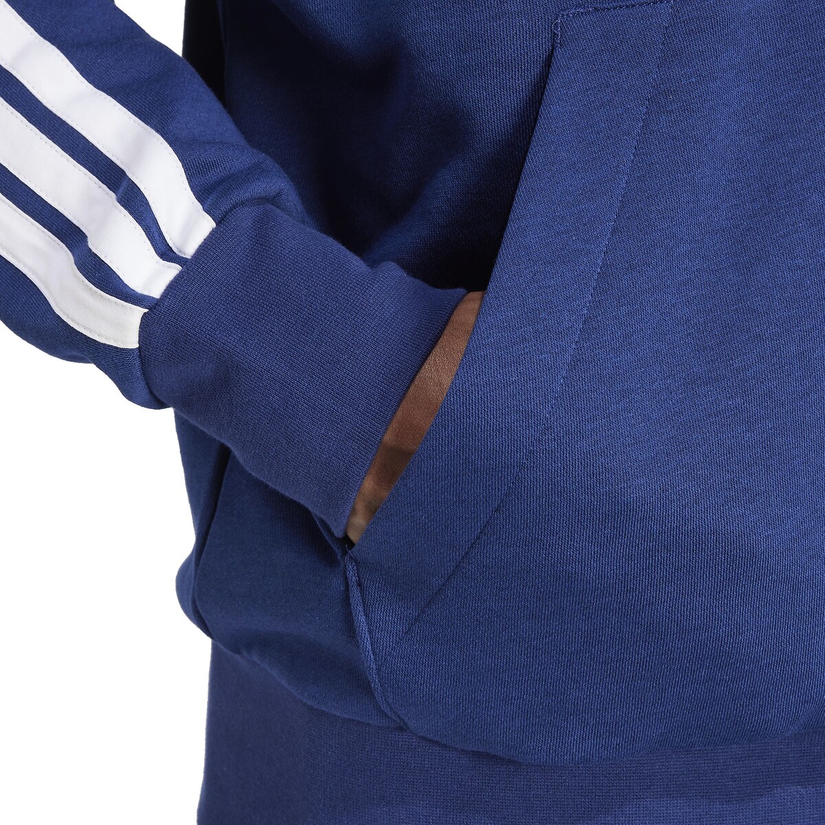 ADIDAS ROUPAS ESPORTIVAS<br>Moletom com capuz e 3 listras Essencial