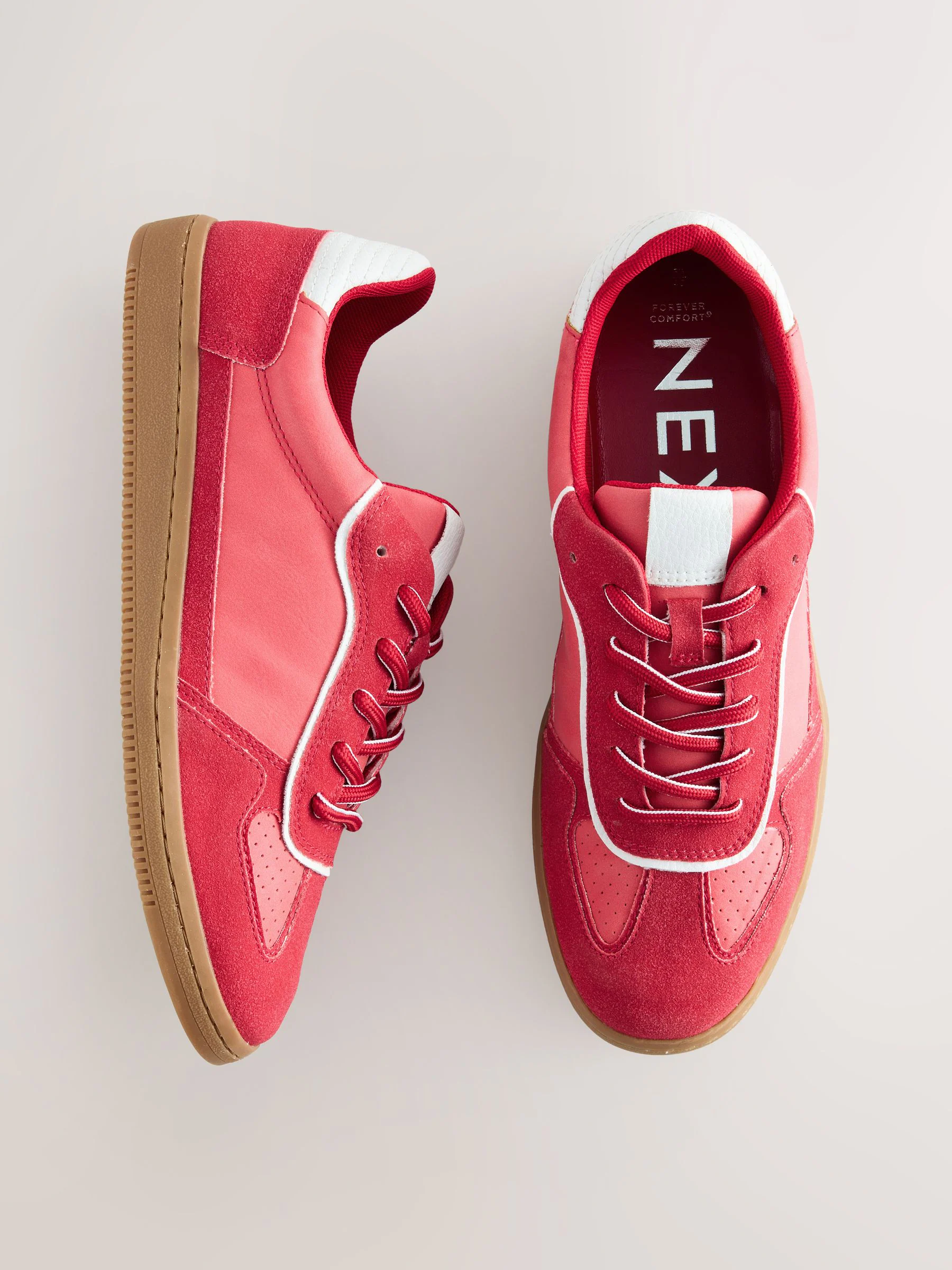 Rood - Sneaker met veters