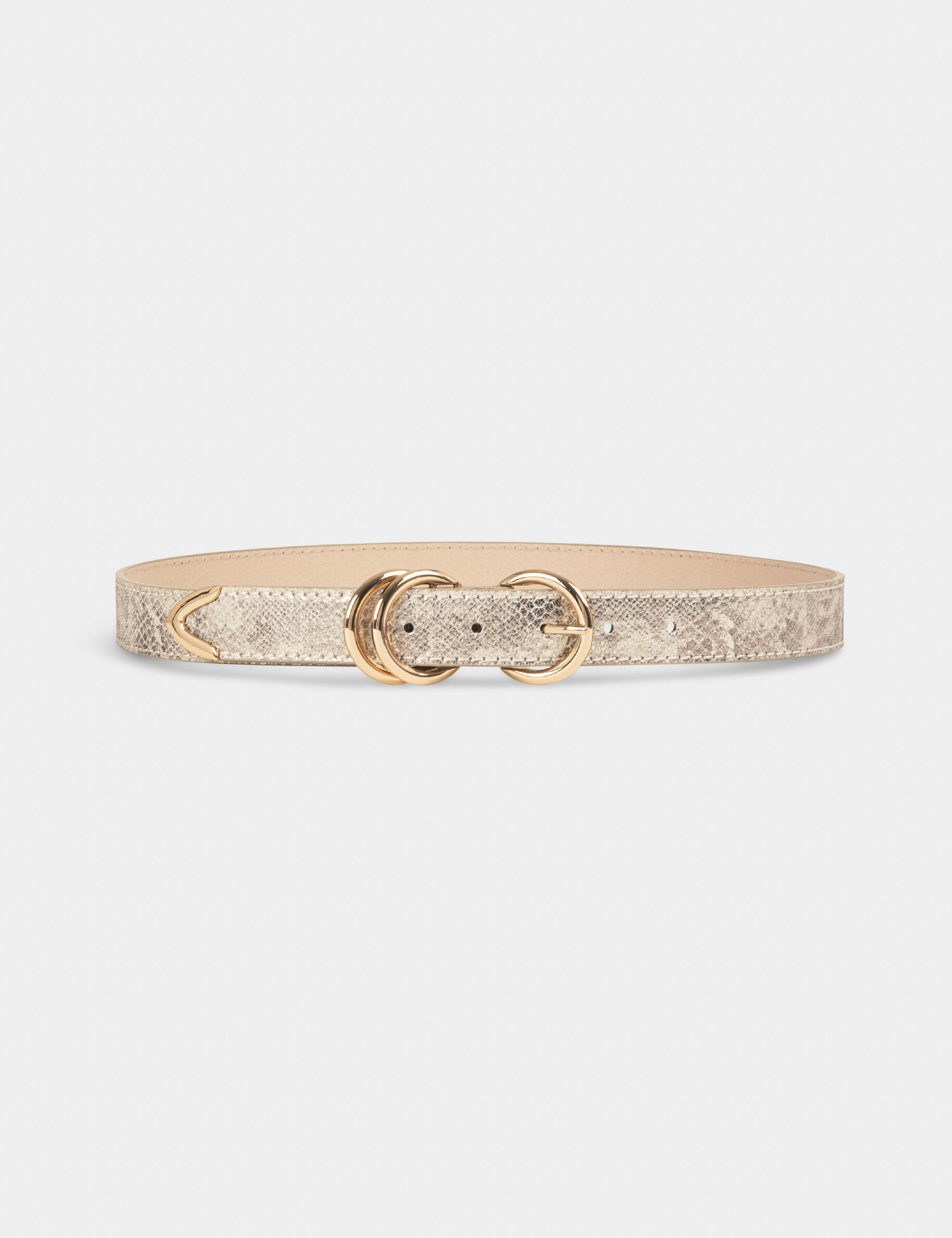 Ceinture effet python dore femme - dore