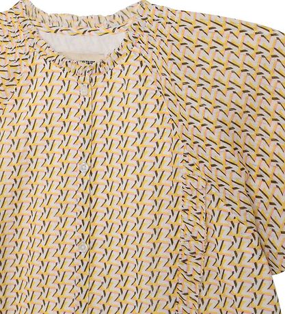 Zadig & Voltaire Top - Gold Yellow m. Muster