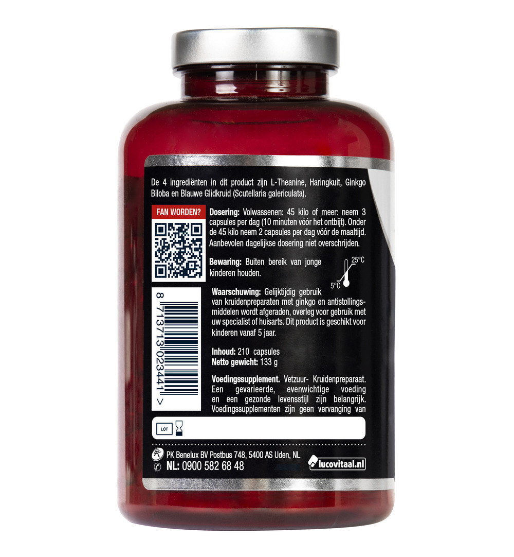 Lucovitaal L-Theanine Omega 3 (210 capsules)