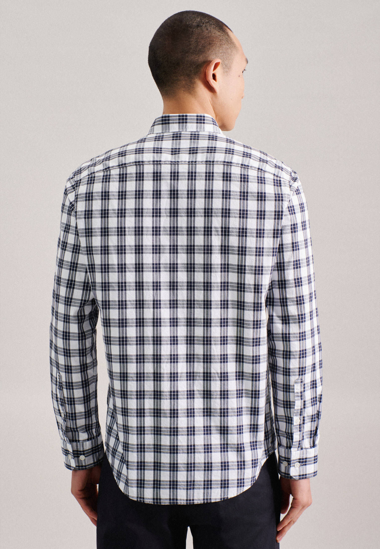 Seidensticker| Herren Casual Hemd Schwarze Rose