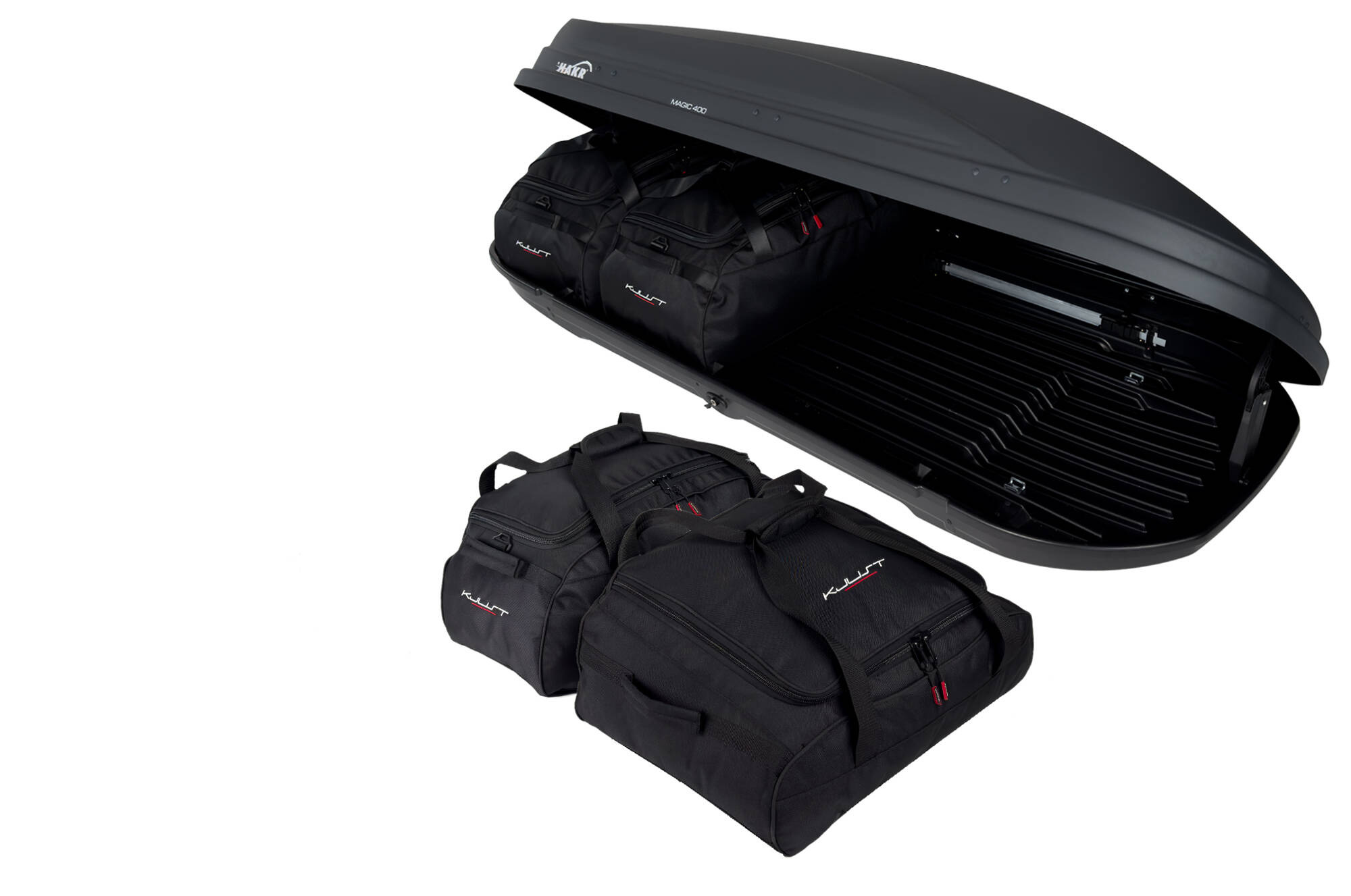 Kjust Hakr Magic 400 dakkoffer tassenset