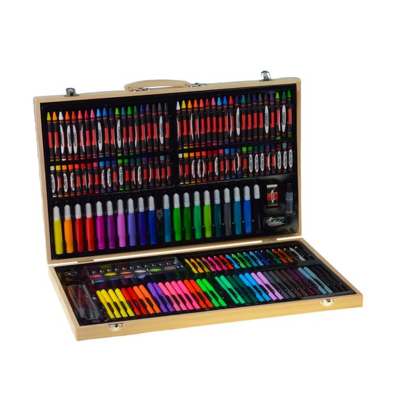 Malette en bois dessin et peinture