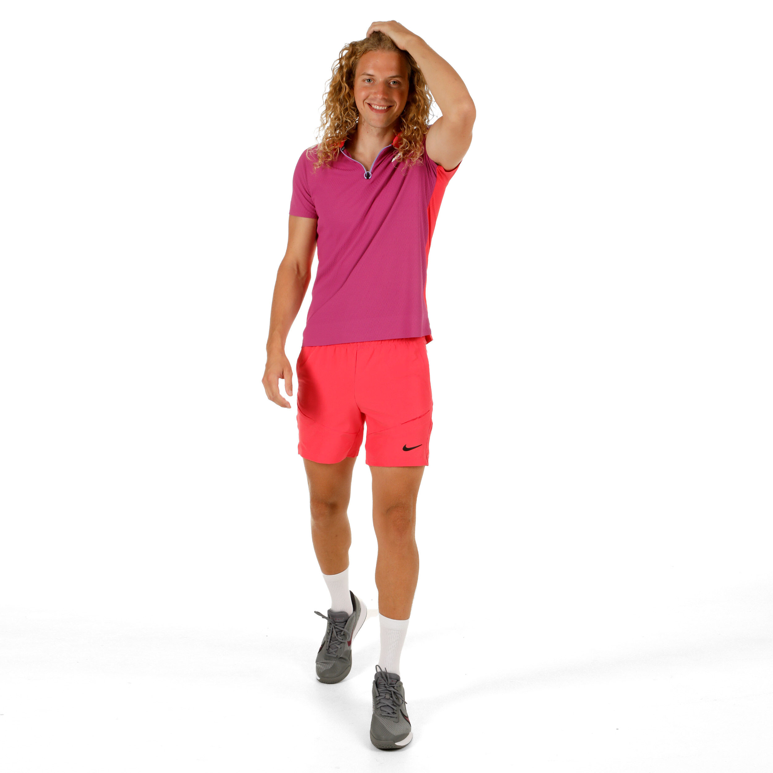 Nike Dri-Fit Advantage Slam Ultra NY Polo Hommes - Pink