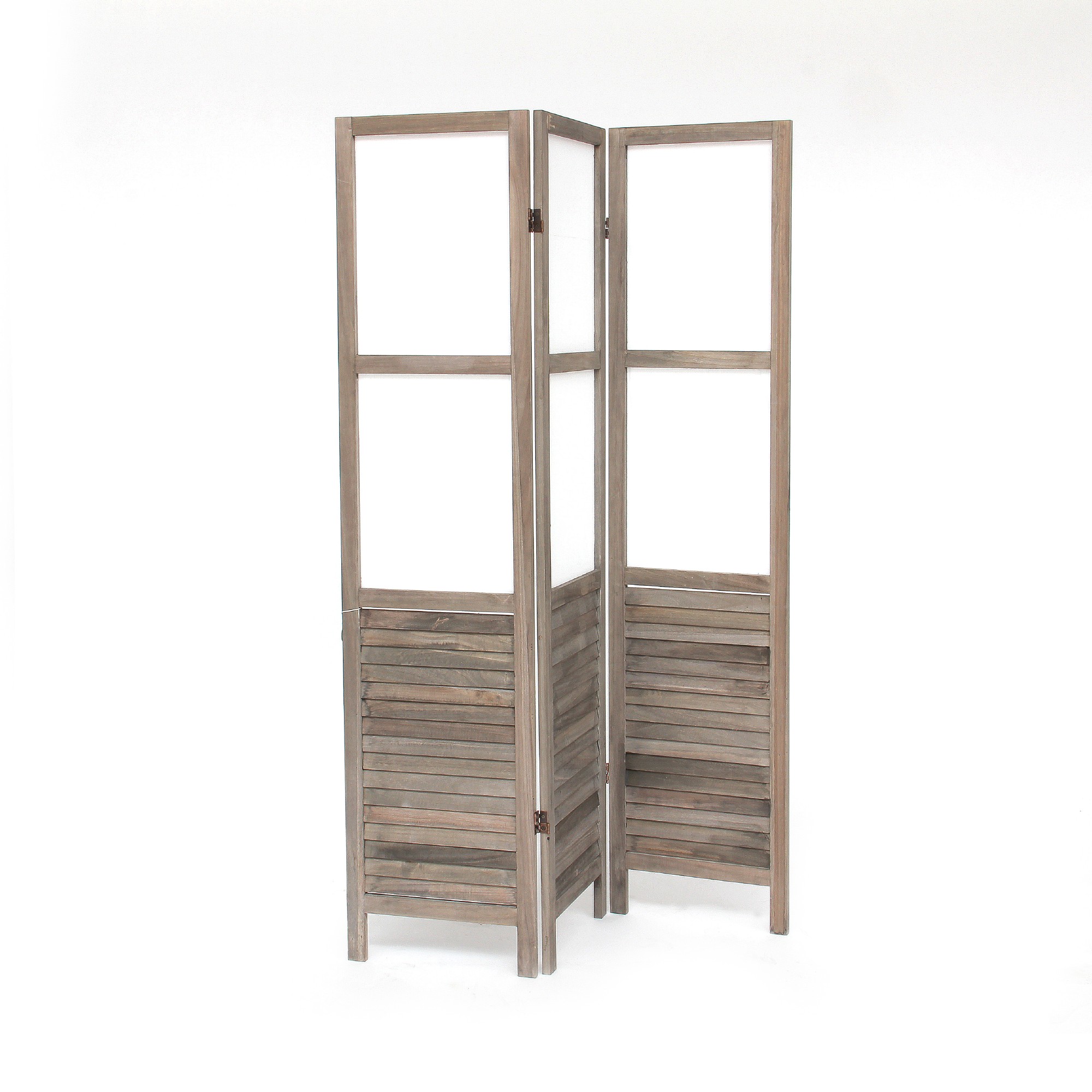 Paravent 3teilig, natur, H 170 cm, B 122 cm, T 4 cm von fischer's lagerhaus
