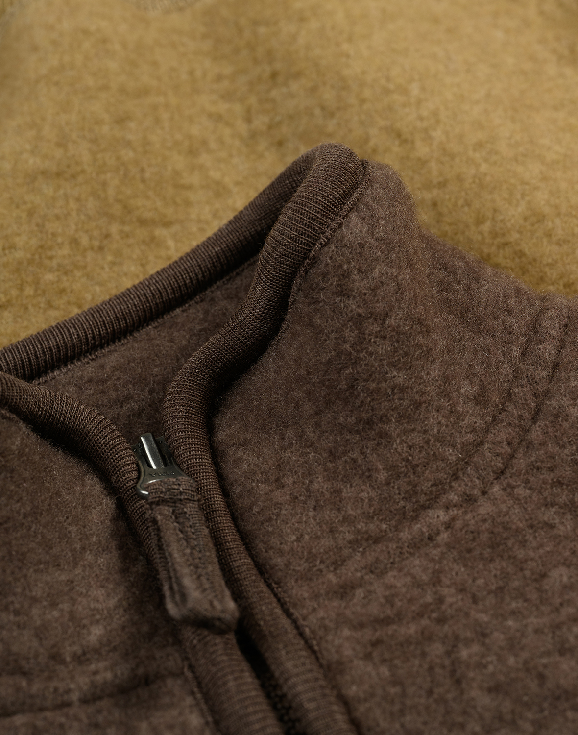 Trui met rits van merinowolfleece voor kinderen