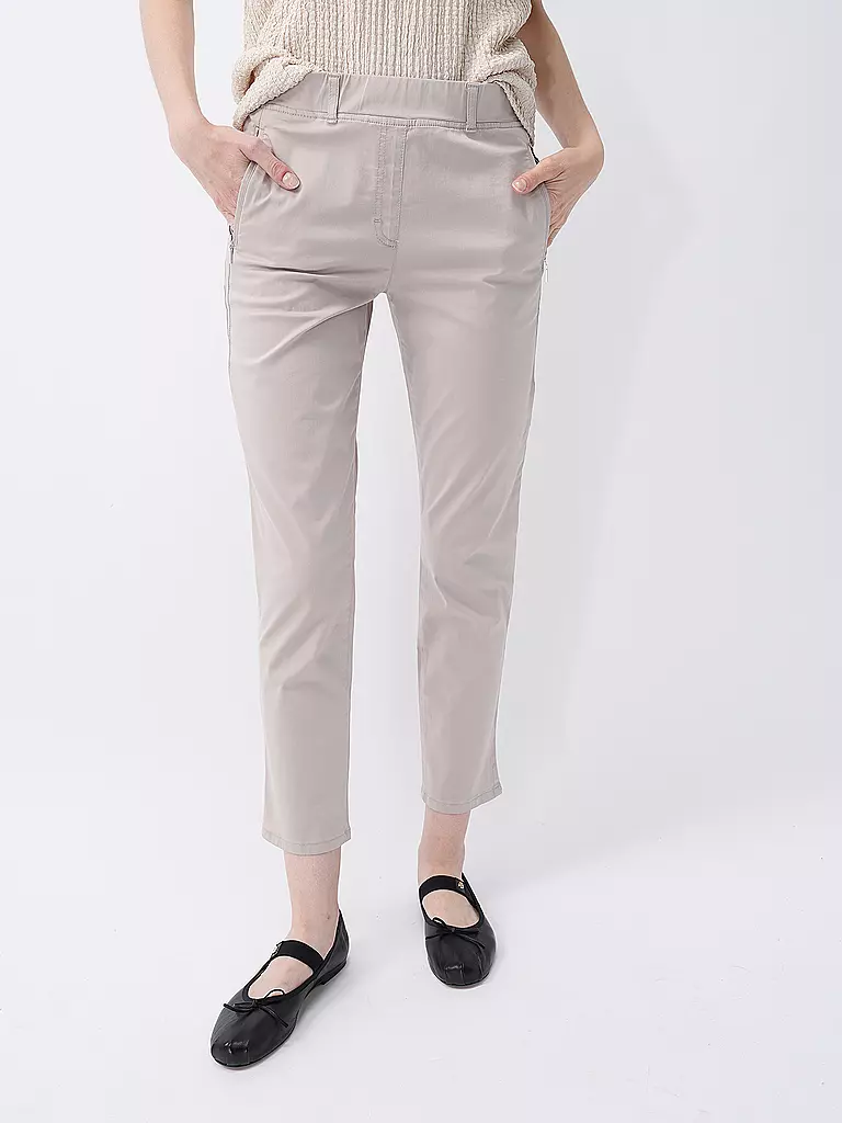 RAPHAELA BY BRAX Hose Super Slim Fit 6/8 LAVINA ZIP creme