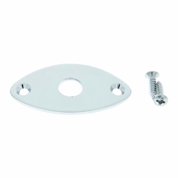 Allparts Gotoh Oval Jack Plate Chrome