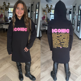 The ICONIC dress - zwart