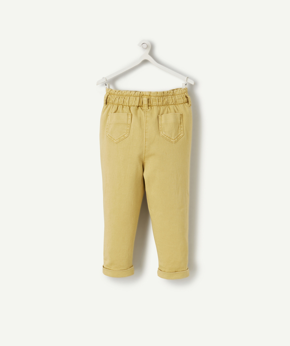 PANTALON RELAX BÉBÉ FILLE JAUNE