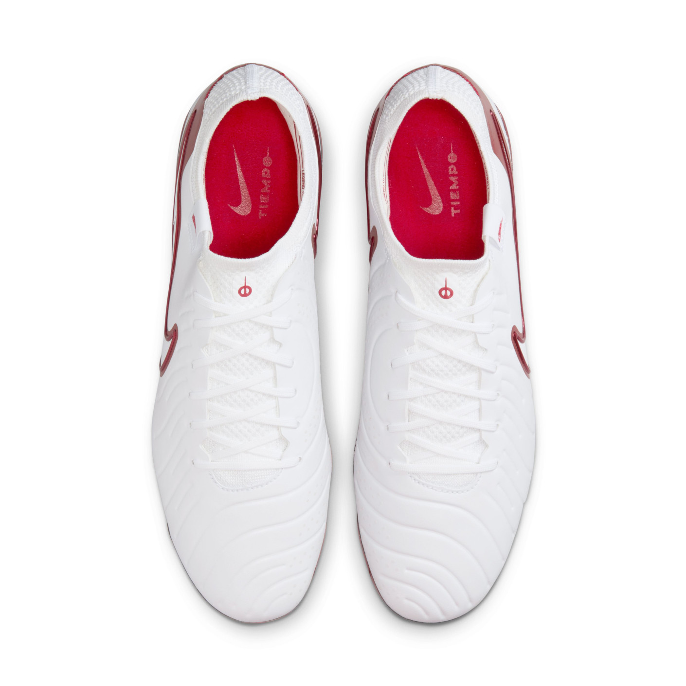 Nike Tiempo Legend 10 Elite Gras Voetbalschoenen (FG) Wit Rood