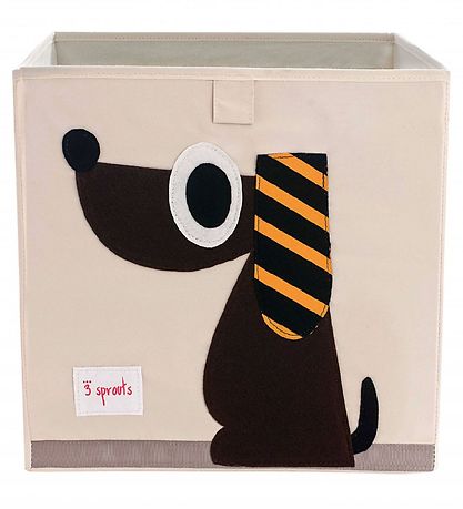 3 Sprouts Aufbewahrungsbox - 33x33x33 - Hund