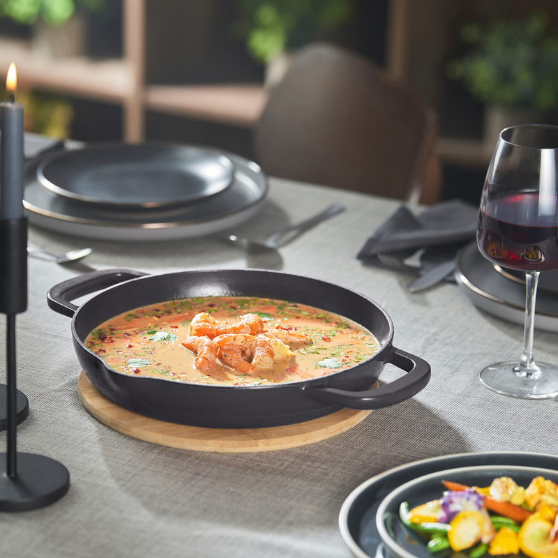 Cast Iron Bratpfanne 26 cm Die Neue aus emailliertem Gusseisen