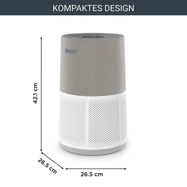 Rowenta Luftreiniger »PU2840 Pure Air City« für 20 qm Räume 360° HEPA-Filtration, App, 3 Filterstufen, 38 dB(A), Textil-Finish