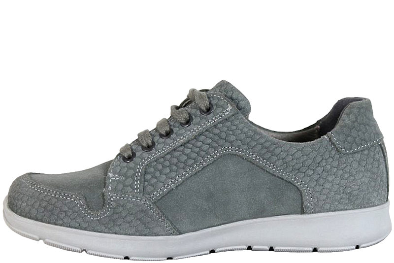 NEW FEET GRØN SKO I PRÆGET NUBUCK