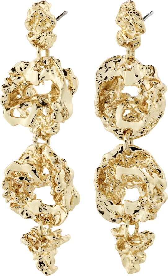 Pilgrim ACT recycled earrings gold-plated Guld