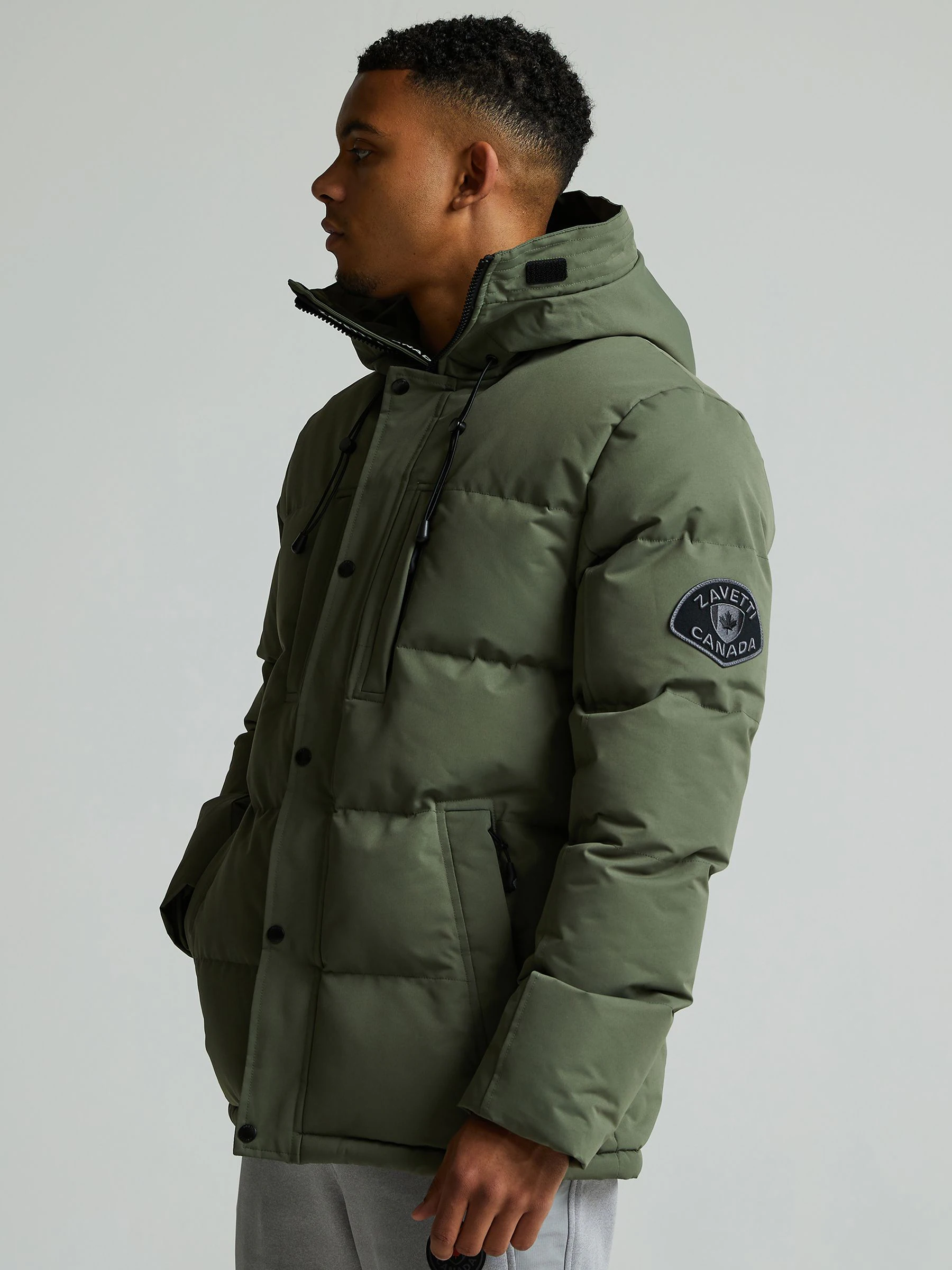 Zavetti Canada Green Oshawa 2.0 Puffer Parka Jacket