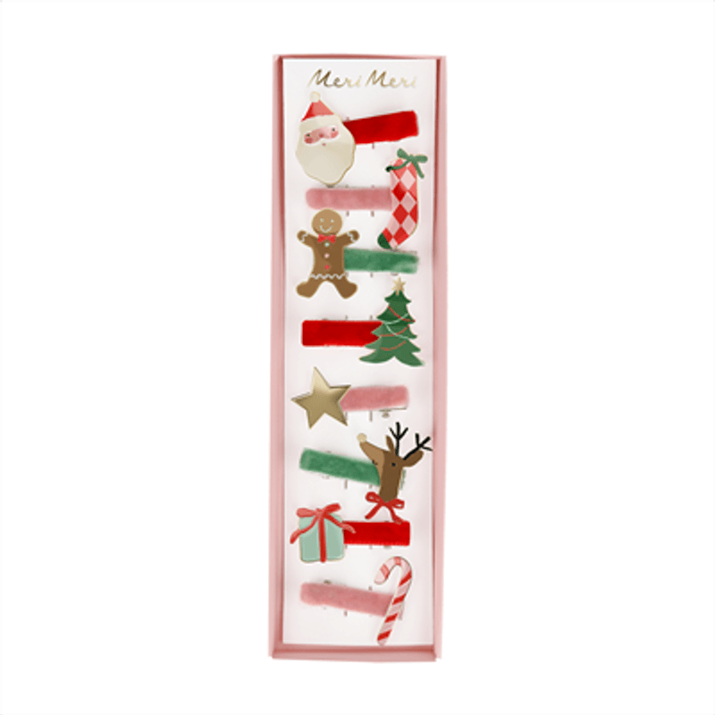 Meri Meri Hårspenner med Julemotiv