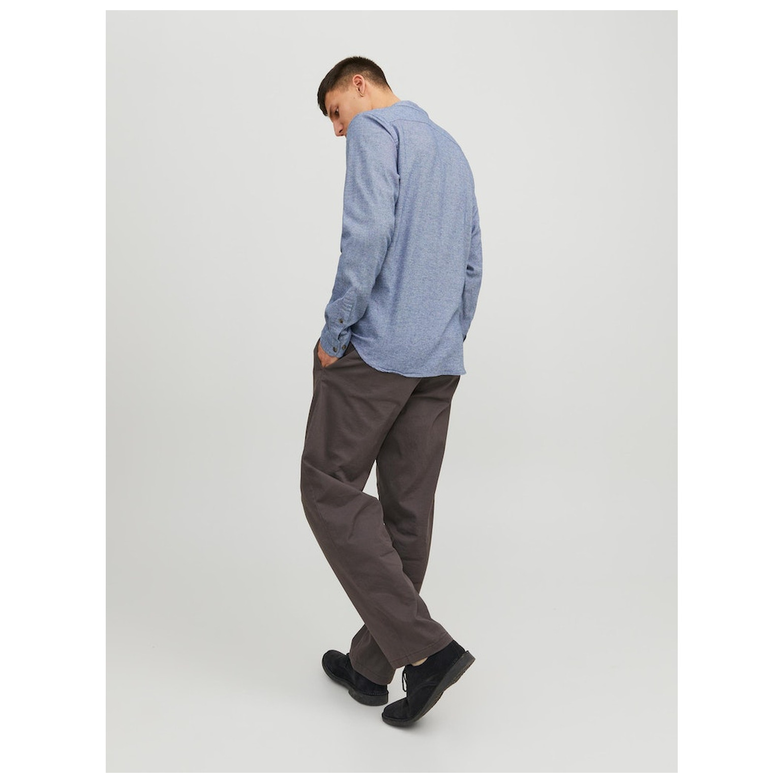 Jack & Jones ! JJEBAND MELANGE SHIRT LS SN