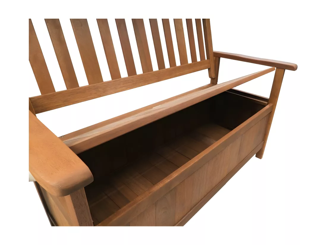 Banc de jardin 2 places avec coffre 